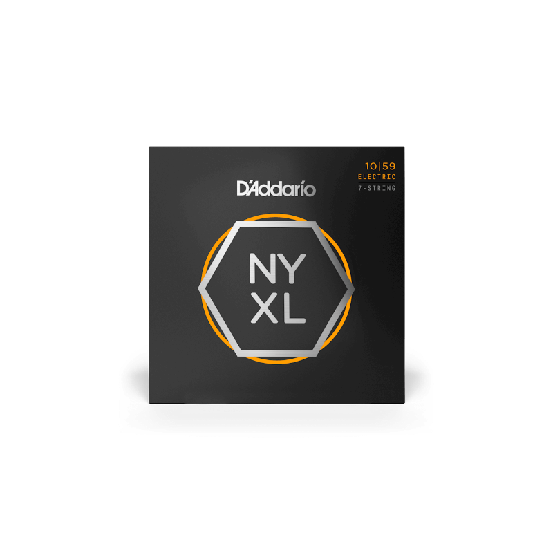 Cordes D'Addario NYXL 1059 guitares Èlectriques 7 cordes