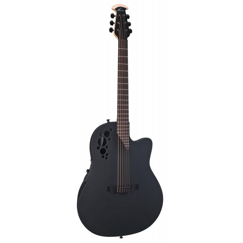 Ovation Elite TX Mid Cutaway Black Textured