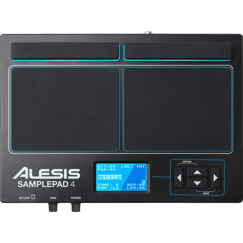 Multipad Alesis SAMPLEPAD-4 - 4 zones + lecteur de samples