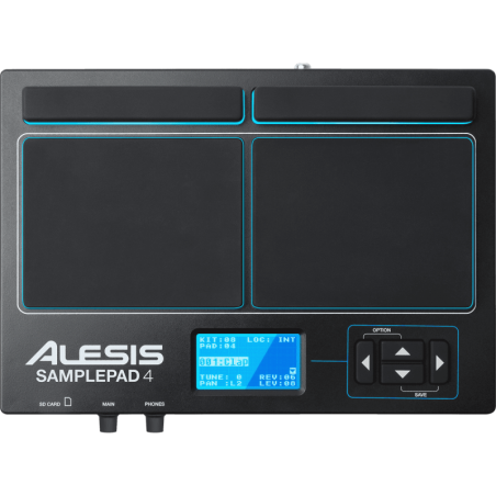 Multipad Alesis SAMPLEPAD-4 - 4 zones + lecteur de samples