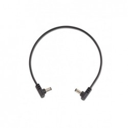 ROCKBOARD C‚ble d'alimentation plat coudÈ/coudÈ - 30 cm - Black