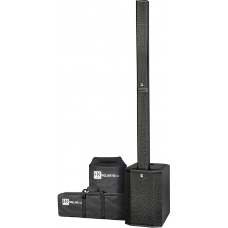 HK Audio Polar10 MK2 - Enceinte colonne amplifiÈe avec bluetooth TWS, mixeur + housses
