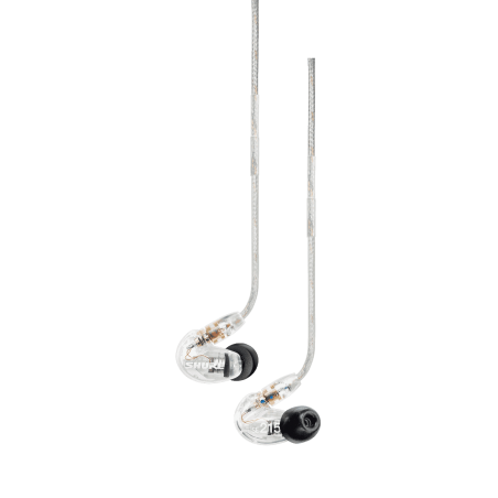 Ecouteurs Shure - SSP SE215-CL Dynamique 1 voie translucide