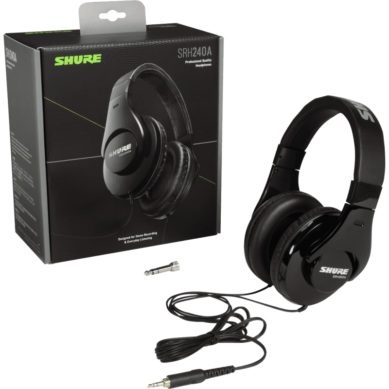 SHURE SRH240A-BK Casque nomade / studio fermÈ