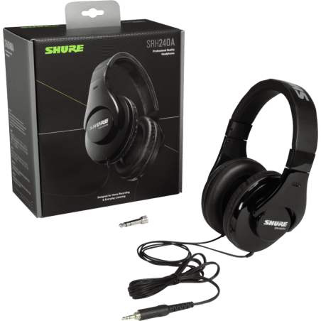 SHURE SRH240A-BK Casque nomade / studio fermÈ