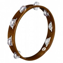 TAMBOURIN MEINL BOIS BRUN 1 rang de cymbalettes