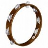 TAMBOURIN MEINL BOIS BRUN 1 rang de cymbalettes