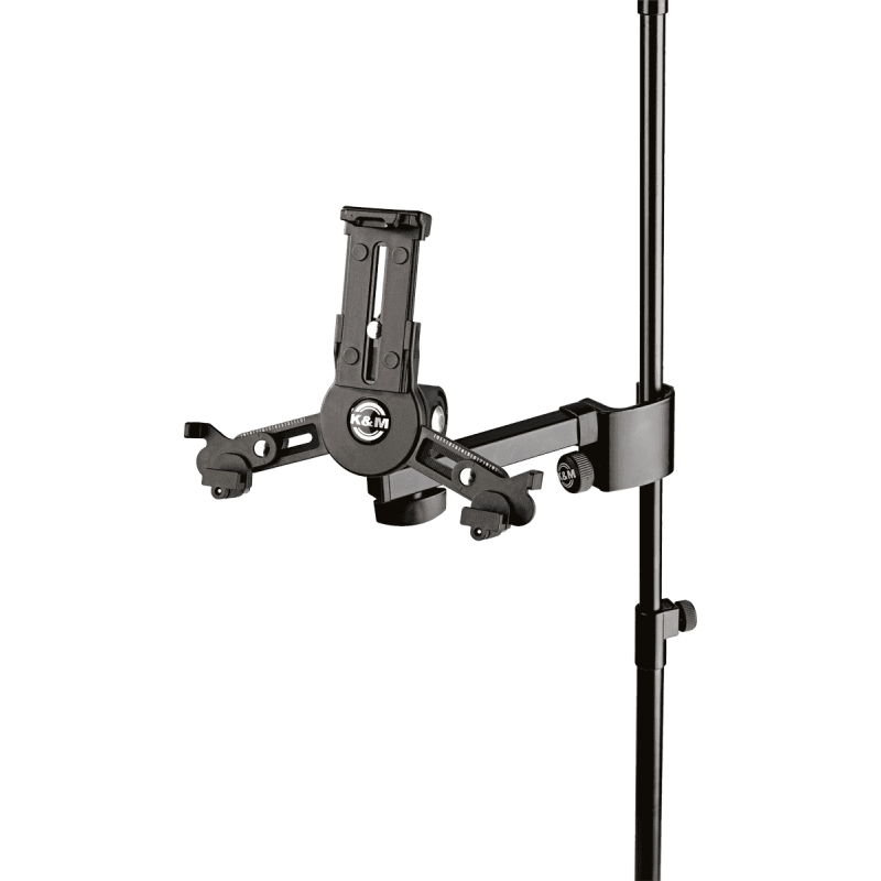 Support de tablette K&M - 19796 Fixation par serrage pour pied de micro