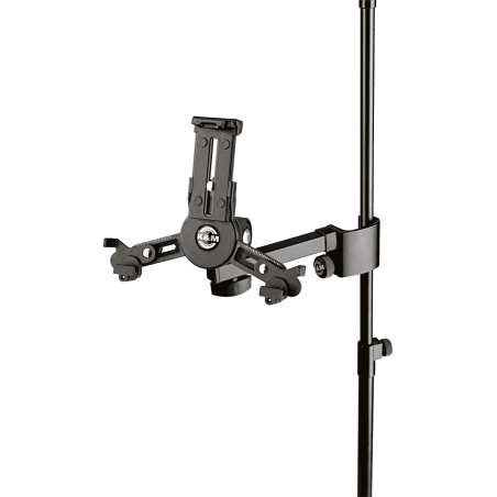 Support de tablette K&M - 19796 Fixation par serrage pour pied de micro