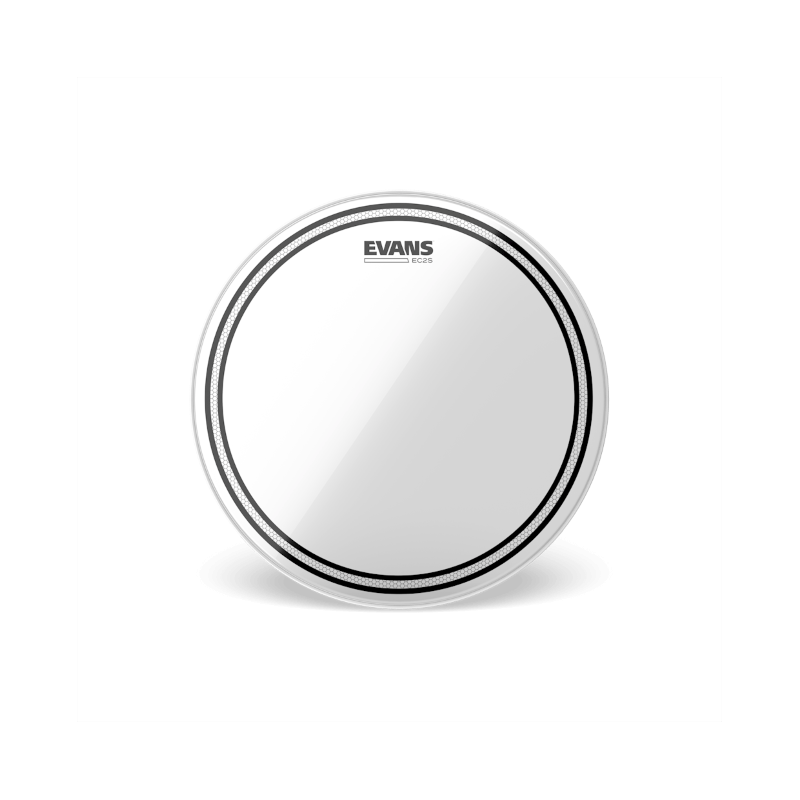 Peau de tom EVANS EC2S transparente, 6 pouces