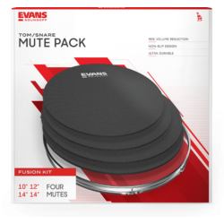 EVANS Pack de sourdines SoundOff par EVANS, Standard (12", 13", 14", 16")