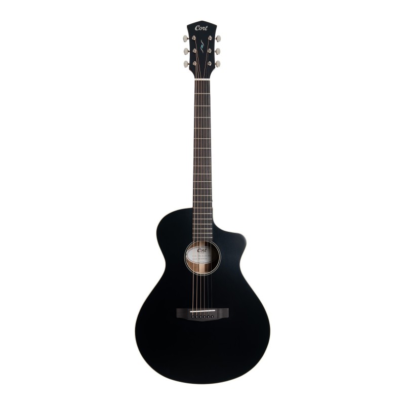 Cort CORE-MC Ovangkol Noir – Guitare Électro-Acoustique Table Massive