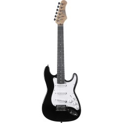 EKO ST100 3/4 Black - Guitare électrique enfant type Strat