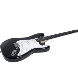 EKO ST100 3/4 Black - Guitare électrique enfant type Strat
