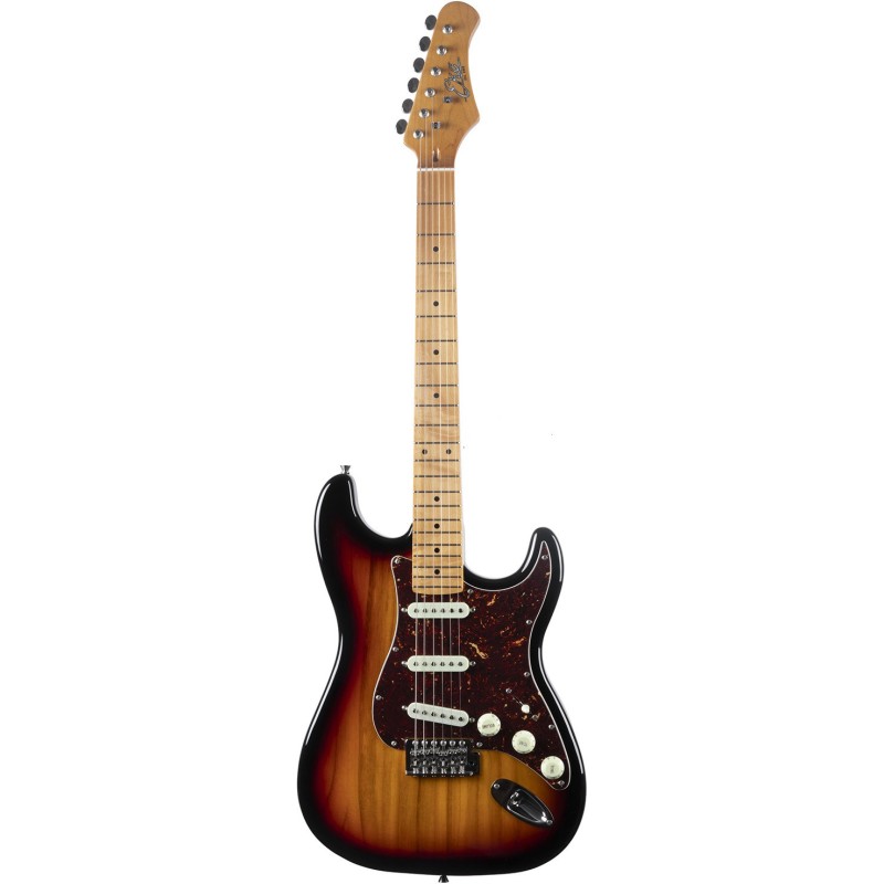 EKO ST-401 Sunburst – Guitare électrique type ST 3 micros simple