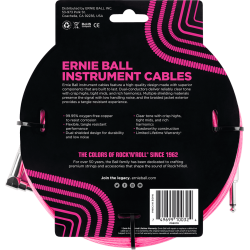 Ernie Ball 6078 - 3 M Rose Fluo | Ubico Musique