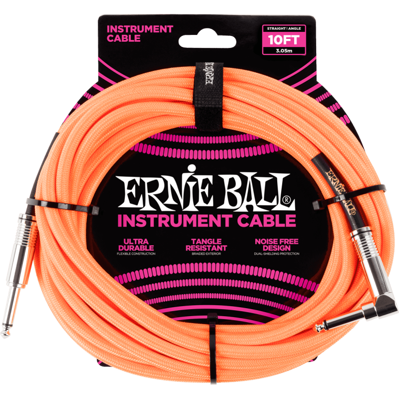 Ernie Ball 6079 - 3 M Orange Fluo | Ubico Musique