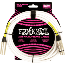 Ernie Ball XLR 6 M Blanc | Ubico Musique