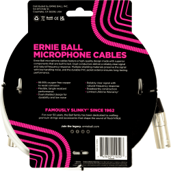 Ernie Ball XLR 6 M Blanc | Ubico Musique