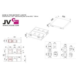 Flightcase pour 6x ACCU COLOR (NOIR ou BLANC) ou BT-AKKULITE IP