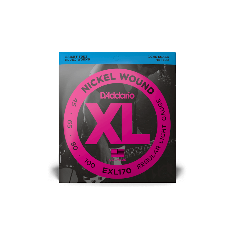 D'addario EXL170 Regular Light 45-100 | Ubico Musique