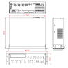 AMPLIFICATEUR PUBLIC ADRESS  6 ZONES  480 W, 100 V, 4 Ω,