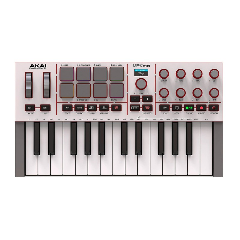 Akai MPK Mini 4 Blanc | Ubico Musique