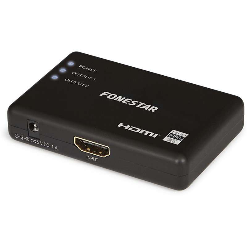 Fonestar FO-522 Distributeur Hdmi 1 X 2 (1 Entrèe X 2 Sorti…