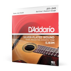 Cordes D'addario JEU Gypsy Jazz Medium 11-45 | Ubico Musique