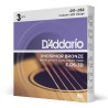 Cordes D'addario '3 JEU AC PB CST Light | Ubico Musique