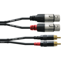 Cable Cordial CFU1.5FC Câble Audio Double Rean 2x XLR F./2x…