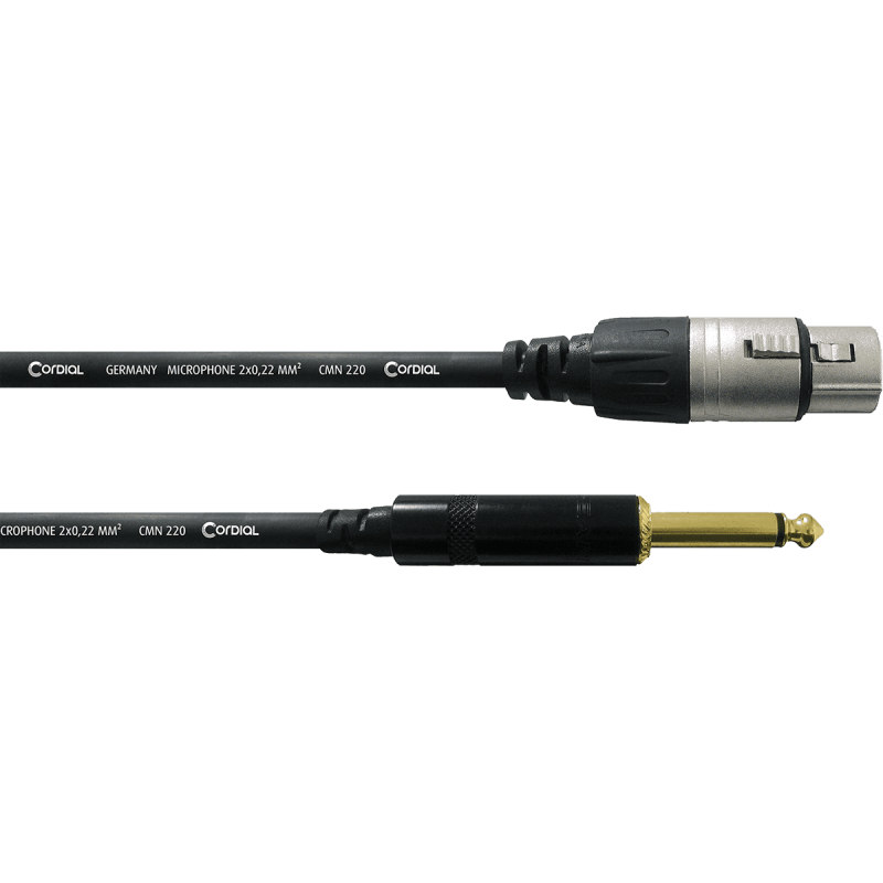 Cable XLR Fem. / Jack 2 Points - 10 M Cordial