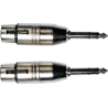 Fiche Yellow Cable AD26 Jack Stéréo Mâle/xlr Femelle