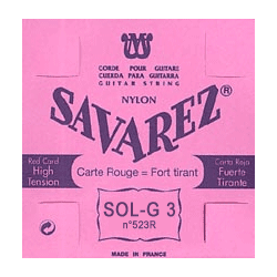 Corde Savarez SOL-3 Rouge Nylon Rect | Ubico Musique