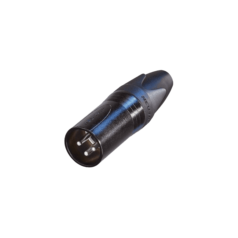Fiche Neutrik XLR Male NC3MXX-BAG Noire | Ubico Musique