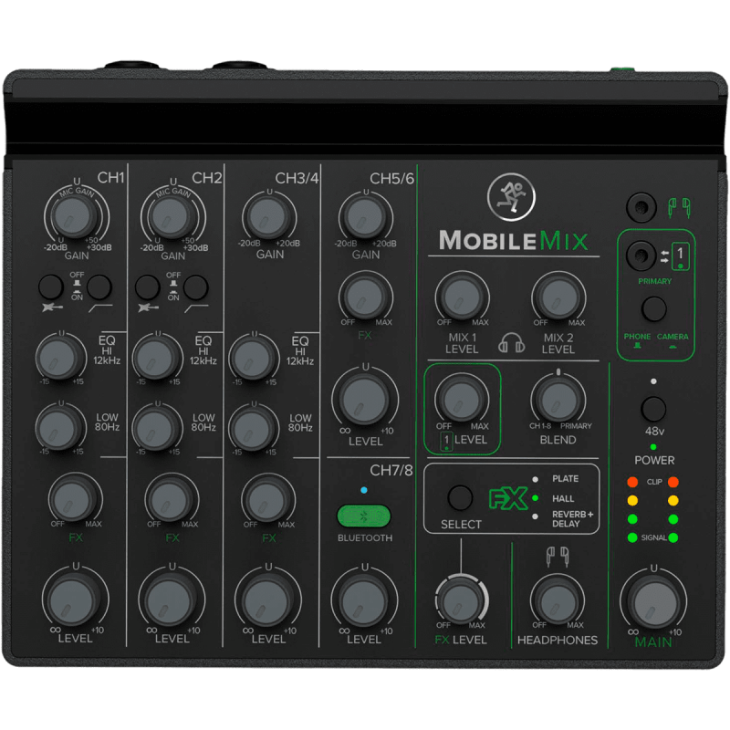 Table Mobilemix Batterie Mixer USB 8 Canaux BT - Mackie