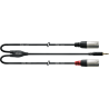 Cordial CFY1.5WMM-LONG 2 XLR Male / Mini Jack Stéréo - 1.5m