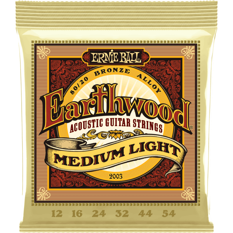 Ernie Ball Earthwood Medium Light 80/20 Bronze 12-54