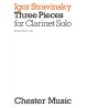 Stravinsky 3 Pieces for Clarinet Solo - Partition Chester