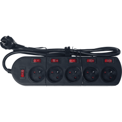 Algam Lighting MULTI-55S - Multiprise 5 prises inter. indiv.