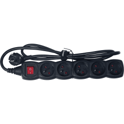 Algam Lighting MULTI-5S - Multiprise 5 prises interrupteur