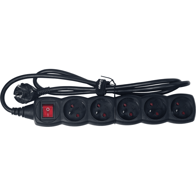 Algam Lighting MULTI-5S - Multiprise 5 prises interrupteur