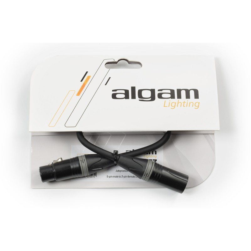 Algam Lighting ADAPT-XLR-M5F3 - Adaptateur DMX XLR 5M/3F