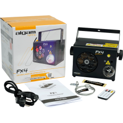 Algam Lighting FX-4 - Combo 4-en-1 gobos, Magic Ball, laser, strobe
