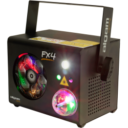 Algam Lighting FX-4 - Combo 4-en-1 gobos, Magic Ball, laser, strobe