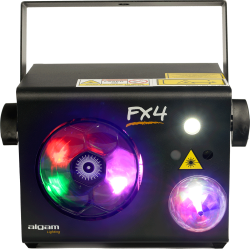 Algam Lighting FX-4 - Combo 4-en-1 gobos, Magic Ball, laser, strobe