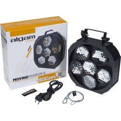 Algam Lighting Moving Mirror 6 - Effet boule à facettes motorisé