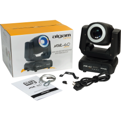 Algam Lighting MSR60 - Lyre spot LED 60W avec anneau LED RGB