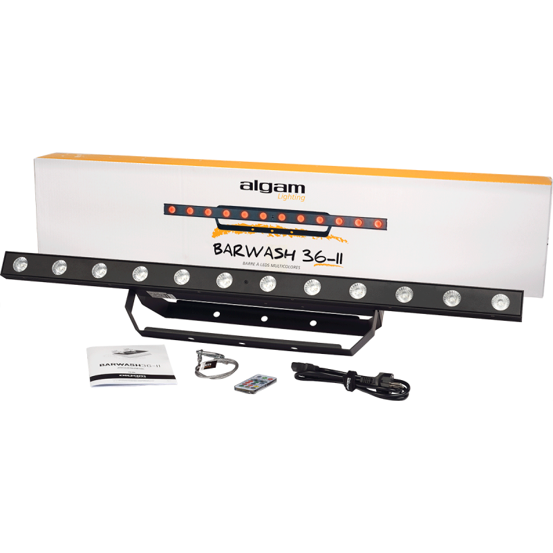 Algam Lighting BARWASH36-II - Barre LED 12x3W RGB DMX