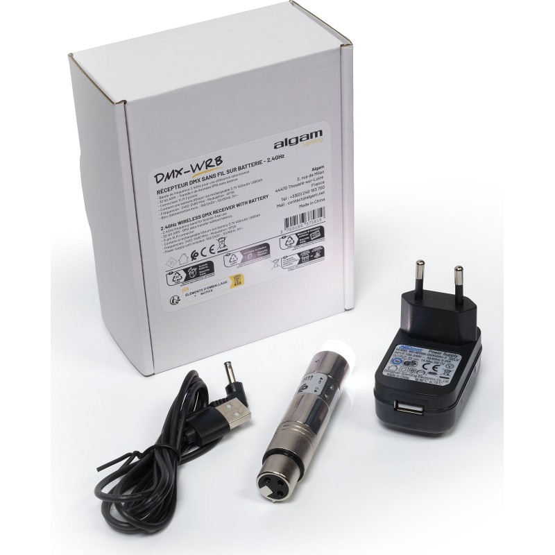 Algam Lighting DMX-WRB - Récepteur DMX sans fil batterie